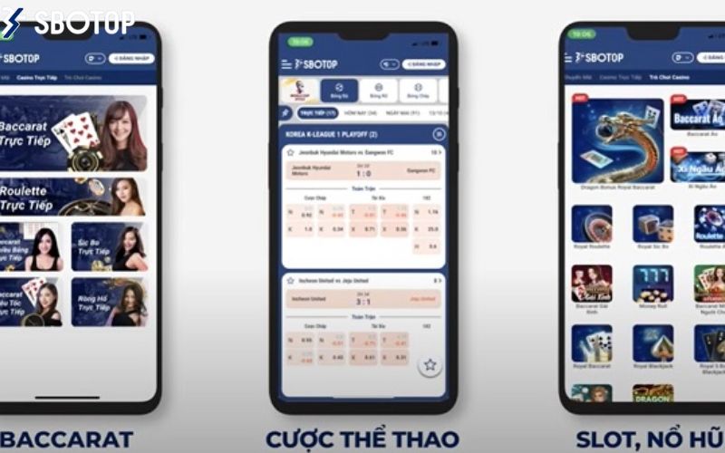 app chơi cá cược thể thao, casino, nổ hũ trên SBOTOP